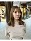 レイヤーカット フェイスレイヤー ベージュまで 表参道