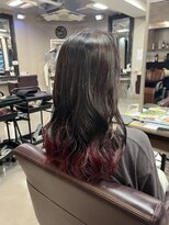 リファイン 羽村店 裾カラー/エンドカラー/毛先カラー/ピンクカラー/ダブルカラー