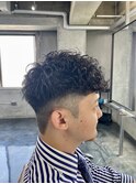 メンズショート/スパイラルパーマ