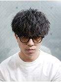 ツイストマッシュ パーマ/メンズ/刈り上げ/眉毛/ツイスト