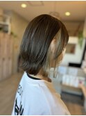 オリーブグレージュインナーカラー