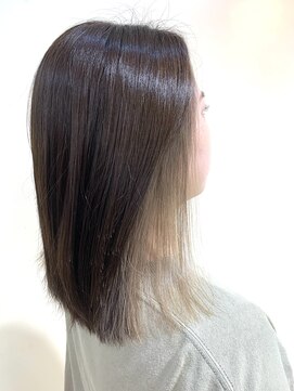 アズール 草加(azule) イヤリングカラー　スモーキーベージュ　大人女子