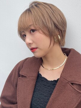 カインド 南青山(hair&make up KIND) マロンベージュ くすみベージュ ショートボブ 【KIND 南青山】