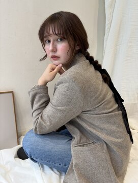 ユーフォリア 青山(Euphoria) 大人美人艶カラーベージュ小顔カット透明感レイヤーロング