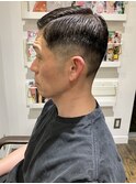 men'shair/刈り上げ/黒髪/ツーブロック/アップバング