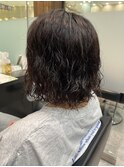 コテ巻きパーマ