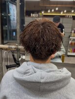 タメ(tame-)&nbsp;サーフカール/フェザーパーマ/ブルーブラック【都賀/メンズ】