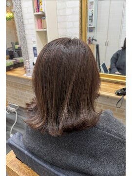 ヘアスペースプルメリア(Hair space Plumeria) 外ハネくびれボブ