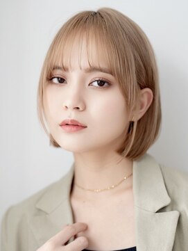 エミュー 大船店(emue) 大船ブリーチダブルカラーミルクティーベージュデザインカラー