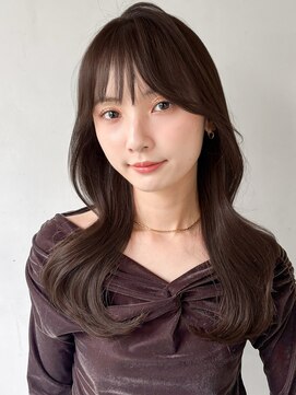 キリ 表参道(kyli) サイドバングセミディ美髪ワンカール小顔斜めバングうるツヤ