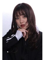 スリーマーク(THREE mark)&nbsp;顔周りレイヤーカット/くすみブラウンカラー