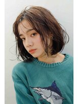 ムウ 難波(MOU)&nbsp;ショートボブ暗めカラーグランマッシュデザイン20代30代40代50代