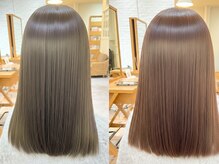 「ダメージ毛でカラーを楽しめない」方も【カラー＋髪質改善】で色味を変えながら髪本来の美しさに戻します