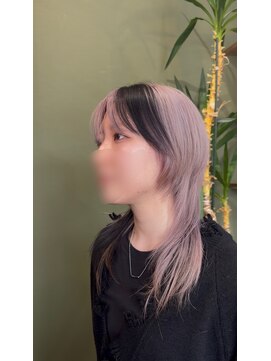 ブランチ(branch) 「周りと差がつく」マッシュロングウルフ×ホワイトラベンダー