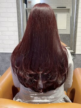 ルノン フィージュ(LUNON fieju) 黒髪クラゲヘアーオリーブグレー小顔ココアベージュ