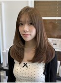 ヘーゼルベージュ×お顔まわりレイヤー【千葉】