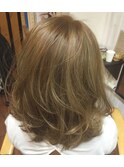 <aivee>アンニュイカールで決まり☆ハイライト×大人可愛いロブ