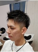ツーブロックアップバング