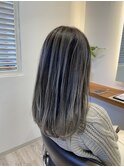 バレイヤージュ ホワイトシルバー