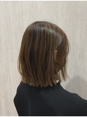 ぱつっとボブ×ハイライト