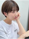 ペールベージュ大人マッシュショート【表参道/青山/drop】