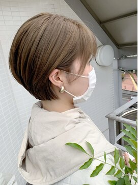 オーシャン(Ocean) [OCEAN Hair&Life藤原純] ブリーチカラーミルクティーショート☆