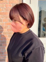 ユイマァル 連島店(YUIMARL) ショートボブ_ピンクバイオレットカラー