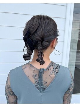 ミルヘアデザイン(mil hair design) 大人ツインアレンジ