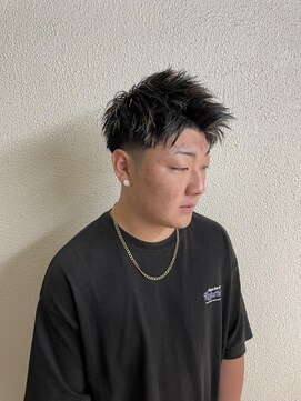 ジェイ エヌ バイ ネオリーブ(J/N by neolive) メンズメッシュキャップハイライト短髪ショート刈り上げ