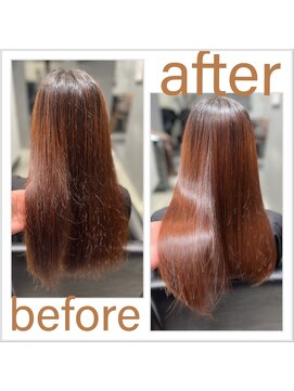 リュネッツ(lunettes) カラー無し【髪質改善】メテオ酸熱でツヤ髪デビュー