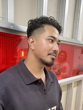 メリケンバーバーショップ トーキョー(MERICAN BARBERSHOP TYO) YS STYLEハイライト/マッシュパーマ/ウルフ/アッシュブラック155