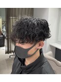 メンズ 波巻きパーマ
