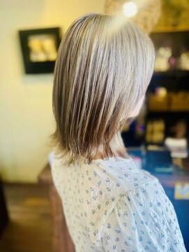 ジュジュル 稲毛本店(jujur) グレージュカラー/ボブウルフ/ハイライト/ブリーチ/稲毛駅