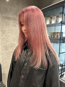 スタイル スマート サロン(STYLE smart salon) レイヤーカットとホワイトピンクカラー【ことこ】