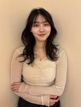 ビーハイブアヴェダ PARCO2店(BEHIVE AVEDA) 【sakuya】ミディアムレイヤー×シースルーバング