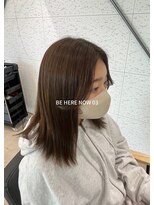 ビーヒアナウ N゜03 金沢駅西店(BE HERE NOW)&nbsp;【韓国ヘア/顔まわりレイヤー/アッシュベージュ】