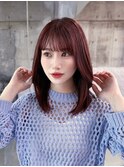 美髪韓国レイヤーイメチェン似合わせ小顔シースルーワイドバング