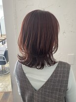 カウチ 板橋本町店(kauti)&nbsp;ミディアムレイヤー×オレンジカラー