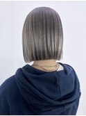 美髪ミディアムショート韓国ヘア前髪カットおくれ毛_ba543991