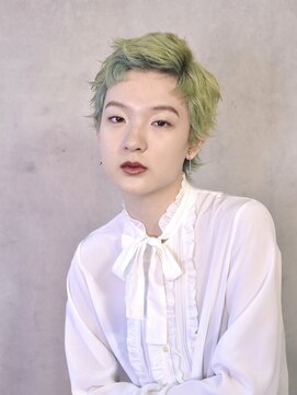 コイ(coii) モダンベリーショート/ペールグリーン/ペールトーン