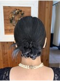 【人気！】カチモリヘア 結婚式 お呼ばれ まとめ髪　お団子ヘア