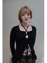 オーパスバイアンブルリュクス 池袋(Opus by ambleluxe)&nbsp;ボブ/デザインカット/イエロー/デザイン