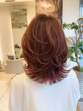 ヘアーアンドメイク ブリリアント(hair&make BRILLIANT) 白髪ぼかしハイライト レイヤー 40代ヘア トリートメント