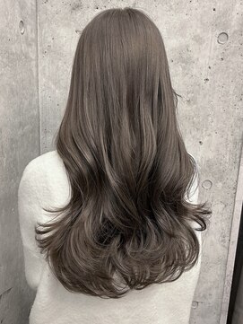 エインアンリー 明治神宮前(AIN.ANLY.) くびれヘア薄めバングレイヤーカット美髪デザインカラー