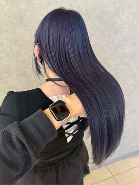 【obje't ciel】ストレート/ロング/パープル【上原彩愛】