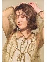 アトラ ハッピーヘアライフ 昭和町店(attra happyhairlife)&nbsp;ミディアムパーマ/コテ巻風パーマ/くせ毛風パーマ/大人ボブ