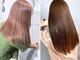 esu西梅田/髪質改善/韓国/ダブルカラー/イルミナカラー/顔周りカット【エス】の写真