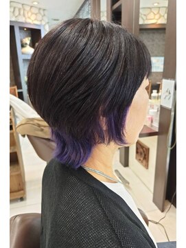 クリック 鎌取店 ウルフカット×インナーカラー