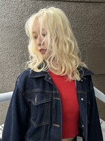 イエナ 渋谷(IENA)&nbsp;ミルクティーブロンドハッシュカット大人クールヘアケアブリーチ