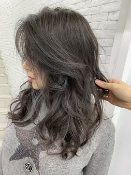 リコヘアー(LiCO HAIR) 那覇/イメチェン/ピンクベージュ/アンブレラカラー/前髪